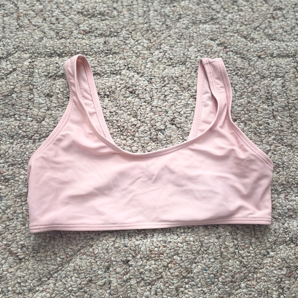 pastel pink swim suit top